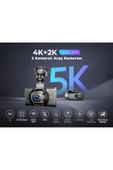Lingdu LD02 5K 3 inç Ekran 150° 2 Kameralı 64GB Araç İçi Kamera (Türkiye'de ilk 5K Kamera) - 4