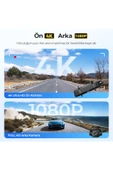 Azdome AR09 4K 2 Kanallı 9.6" Ekran Tam Ayna Dokunmatik Araç Kamerası - 2