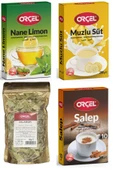 ORÇEL 1 Nane Limon 1 Muzlu Süt 1 Salep 1 Ihlamur 50gr 4 Adet - 1
