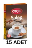 ORÇEL Salep (SAHLEP 10 FİNCAN TEK İÇİMLİK TARÇINLI) 15 X 200gr. - 1