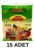 ORÇEL Limon Aromalı Içecek Tozu Oralet Çay 300gr.x 15 Adet - 1