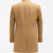 Plus Scorpion Erkek Uzun Kaşe Kaban – İtalyan Kesim Slim Fit Şık Model - 8