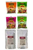 ORÇEL Karadut +Elma +Kivi +Limon +Portakal + Kuşburnu Toz içecek Seti Oralet Karışık Paket 6x300gr. - 1