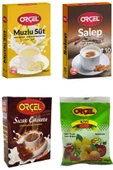 ORÇEL Sıcak Çikolata 200gr. Muzlu Süt 200gr. Salep 200gr. Kivi 300gr. - 1