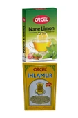 ORÇEL Nane Limon 200gr Ihlamur 30 gr Set Aromalı Içecek Tozu Oralet Çay - 1
