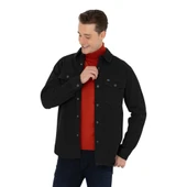 Erkek Siyah Jean Gömlek - 3