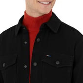 Erkek Siyah Jean Gömlek - 4