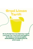 ORÇEL Limon Aromalı Içecek Tozu Oralet Çay 1 Kg. - 2