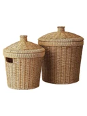 Digithome Konik 2’li Patates Soğan Sepeti Hasır Organizer - 24x28 cm - 819 thumbnail 4