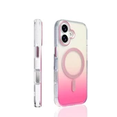 iPhone 17 Kılıf M-safe Şarj Özellikli Transparan Renk Geçişli Zore Kılıf thumbnail 9