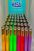 KASAİ Slim Renkli Taşlı Çakmak 48’li Paket Silindir Model thumbnail 1