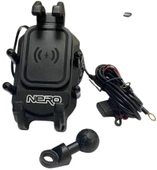 NERO - ( ŞARJLI W-707 ) AYNA BAĞLANTILI TELEFON TUTUCU (TİTREŞİM MODÜLLÜ) - 1