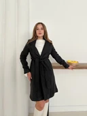 Cepli kuşaklı kaşe kaban antrasit st26458 - 6