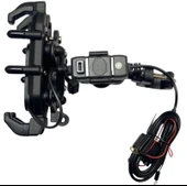 NERO - ( ŞARJLI W-707 ) AYNA BAĞLANTILI TELEFON TUTUCU (TİTREŞİM MODÜLLÜ) - 2