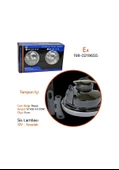 Carub 12v Sis Lambası Yuvarlak 9 Cm Beyaz Tampon İçi Br3031301 - 2
