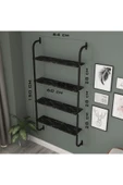 SENSA MODÜLER MOBİLYA Metal Kitaplık Duvar Rafı - 3