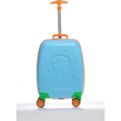 Mybag Mybag84973 Mavi Erkek Çocuk Kabin Boy Valiz thumbnail 1