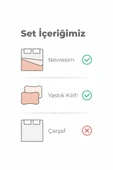 Blossom %100 Pamuk Çift Kişilik Nevresim Seti thumbnail 3