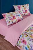 Flowers %100 Pamuk Çift Kişilik Nevresim Takımı thumbnail 3