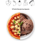 Kumtel Siyah Hamur Yoğurma 1800WATT 4.5lt Dondurma Yapma Aprt. Sm-02 thumbnail 2