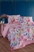 Flowers %100 Pamuk Çift Kişilik Nevresim Takımı thumbnail 2