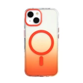 iPhone 14 / İphone 13 Kılıf M-safe Şarj Özellikli Transparan Renk Geçişli Toros Kılıf thumbnail 8