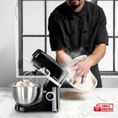 Kumtel Siyah Hamur Yoğurma 1800WATT 4.5lt Dondurma Yapma Aprt. Sm-02 thumbnail 5