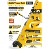SGS5335 - 20 Volt 4 Amper Akülü Tırpan Motoru Makinesi (Kömürsüz Motor) thumbnail 2