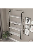SENSA MODÜLER MOBİLYA Metal Kitaplık Duvar Rafı - 3
