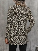 Lucky Life Kadın Uzun Kollu Alın Omuz önü Açık şardonlu Dalgıç Ceket thumbnail 8