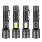 PeakStar Ps-6153 10000 Lümen Zoomlu Mıknatıslı TG Cob Led Powerbank Özellikli Profesyonel El Feneri thumbnail 2