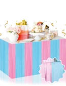 Cinsiyet Partisi Dekoratif Pembe Mavi Renk Masa Püskülü 240x75 cm - 1