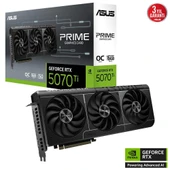 ASUS PRIME GeForce RTX 5070 Ti 16GB OC Edition GDDR7 DLSS 4 256 Bit Ekran Kartı thumbnail 2