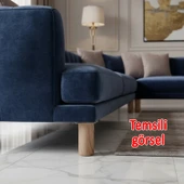 (4 Adet) Plastik Liva Doğal Meşe 15 cm Ayak Mobilya Kanepe Koltuk Baza Yükseltme Ayağı Ayakları thumbnail 5