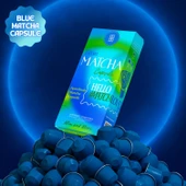 Blue Matcha Kapsül - Nespresso Uyumlu, Mavi Spirulina Superfood Matcha Tozu, 10'lu Paket thumbnail 3