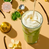 Vanilla Matcha Kapsül - Nespresso Uyumlu, Vanilya Aromalı Matcha Tozu, 10lu Paket thumbnail 4