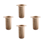 (4 Adet) Plastik Liva Doğal Meşe 15 cm Ayak Mobilya Kanepe Koltuk Baza Yükseltme Ayağı Ayakları thumbnail 1