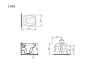 Bocchi Fenice Asma Klozet P. Kırmızı 1166-019-0128 Kapak Dahil thumbnail 2