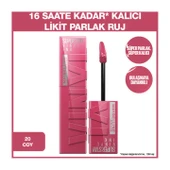 Maybelline New York Super Stay Vinyl Ink Uzun Süre Kalıcı Likit Parlak Ruj - 20 Coy - 2