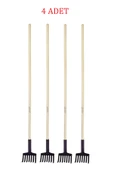 Zeytin Toplama Tırmığı 7 Dişli Ahşap Saplı 120 cm 4 Adet - 2