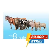 Puhu Ecos Güneş Enerjili Elektrikli Çit Cihazı (8 Joule) (60W Panel + 12V/42Ah Jel Akü) thumbnail 6