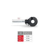 Puhu Siyah Elektrikli Çit İzolatör 52 mm 50 Ad. (Orta Dayanımlı PP) thumbnail 2