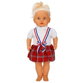 Sunman Lila Sesli Saçlı Et Bebek thumbnail 3