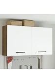 Tdesigno Fin Mutfak Üst Modül 120 cm Beyaz-Çok Amaçlı Dolap thumbnail 1