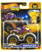 Hot Wheels Monster Trucks Live Bigfoot 50. Yıl Özel Seri Scratch Attack JDW04 thumbnail 1