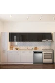 Tdesigno Tiran Hazır Mutfak Dolabı Kiler Dahil -320cm-Beyaz Laminat Tezgah Dahil-Bulaşık Makinesi Yeri Mevcut thumbnail 1