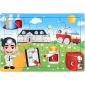 Ahşap Eğitici Puzzle 12 Parça thumbnail 1