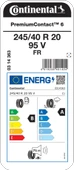 CONTİNENTAL 245/40R20 95V FR PC6 YAZ LASTİGİ ÜRETİM YILI:2025 thumbnail 2