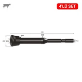 Melasty Kutay Uzun Meme Lastiği (Kauçuk Memelik - 4 lü Paket) thumbnail 1