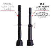 Melasty İga Uzun Meme Lastiği (Silikon Memelik - 4 lü Paket) thumbnail 2